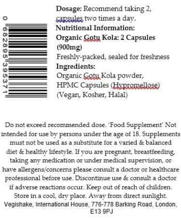 Organic Gotu Kola HPMC Capsules 900mg Boost Brain Kidney Liver Heal Skin Care Vegan Halal Kosher (60 Capsules) 60 count (Pack of 1) - Buy Online on GoSupps.com