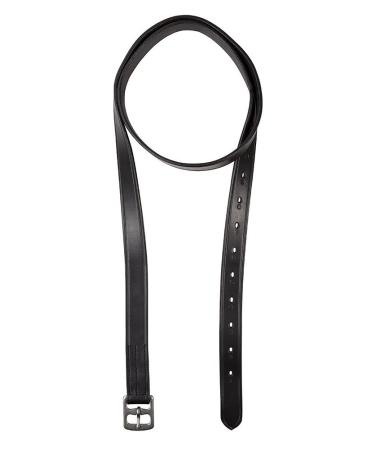 PFIFF leather stirrup leathers black 150cm