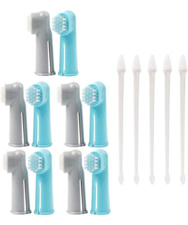 Toy Pets 5 set Pets Dog Toothbrush - Dog Toothpaste and Toothbrush Set Pet Finger Brush Toothbrush Stain Remover for Dog Pet Cleaning Toothbrushes - Buy Online on GoSupps.com