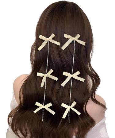 Limtula Hair w Clips Small w Hair Clips Hair Barrettes Rhinestones Tassels Hair Clip wknot Hairpins for Women Girls Kids Black - Buy Online on GoSupps.com