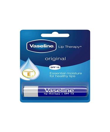 Vaseline Essential moisture Lip Therapy Original Lip Balm 4gm Original 1 count (Pack of 1)