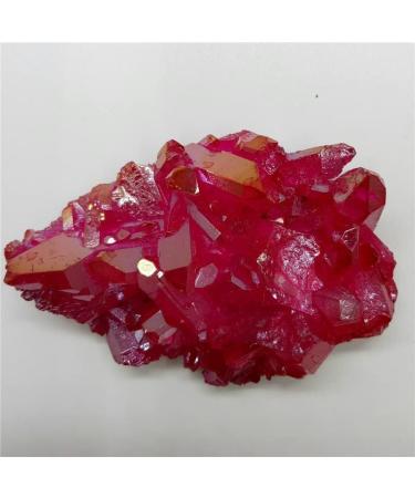 Natural Crystal Rough Grams of Natural Quartz Crystal Cluster Rose red Angel Aura Cluster Specimen d Decoration - Buy Online on GoSupps.com