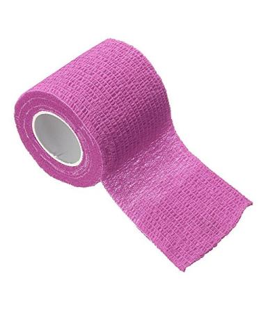 5cmx5m Non Woven Self-Adhesive Elastic Bandage Self-Adhesive Cohesive Sports Tape for Wrist Ankle Sprains Vet Tape Vet Wrap 1 Packs (Pink)