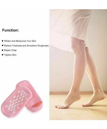 Moisturising Spa Gel Socks Cracked Foot Dry Hard Skin Care Protector Infused with Essential Oils Best for Repairing Softeing Dry Cracked Feet Skins 2 Pairs - Buy Online on GoSupps.com