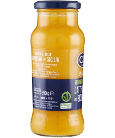  Italian Gourmet E.R. Cirio Le Selezioni Sweet Velvety Yellow Datterino from Sicily Datterini Yellow Tomatoes 350g + Italian Gourmet Pulp 400g - Buy Online on GoSupps.com