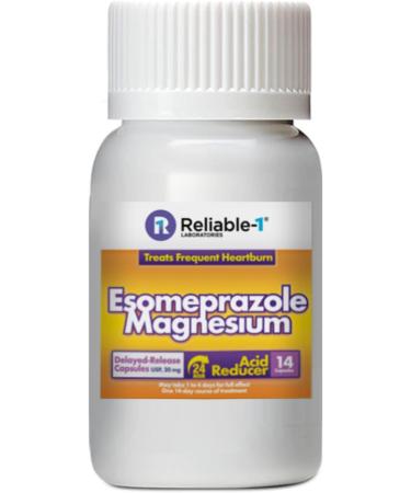 1 LABORATORIES Esomeprazole Magnesium 20mg Delayed-Release Capsules - 42ct for Acid Reduction (Pack of 3) - Buy Online on GoSupps.com