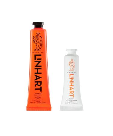 LINHART Whitening Toothpaste – Teeth Whitening, Enamel Strengthening Toothpaste with Mint Flavor (Smile Set)