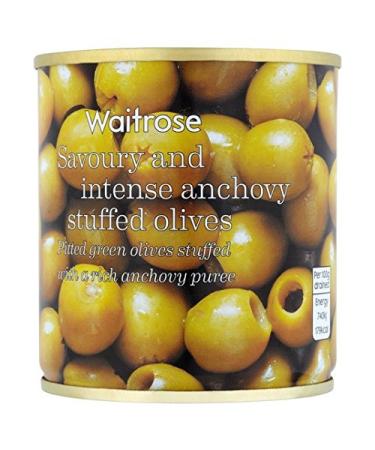 Waitrose Spanish Waitrose 200g Anchovies Stuffed Green Olives