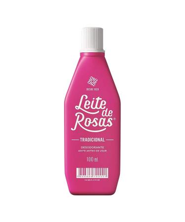 Leite de Rosas - Linha Tradicional - Desodorante Corporal 100 Ml - (Leite de Rosas - Classic Collection - Rose Milk Body Deodorant 3.38 Fl Oz)