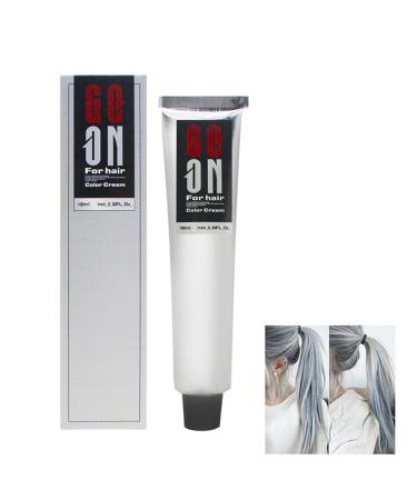 Zankie 1/3 Silver Grey Hair Colour with Gentle Natural Formula - 3.52 oz - Unisex Hair Products - Instant and Long Lasting Hair Colour