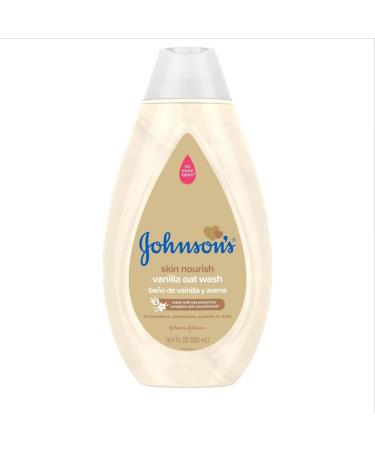 Johnson's Baby Skin Nourish Vanilla Oat Wash 16.9 fl oz (500 ml)