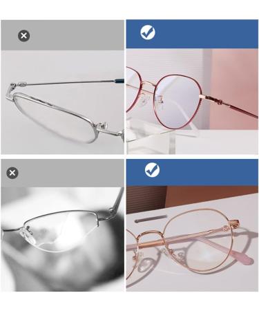 Buy Riccie Women's Anti-Blue Light Reading Glasses - Aspherical Resin Pure Titanium Frames Diopters +1.0 to +3.0 - Stylish & Comfortable - Buy Online on GoSupps.com