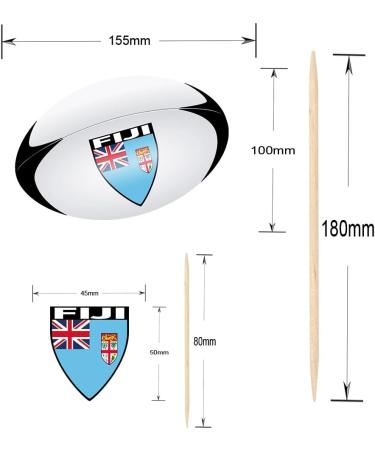 Fiji Flag Rugby Ball Food & Cupcake Picks Toppers Party Decorations (14 Pack) - Buy Online on GoSupps.com