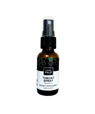 PALO Propolis Throat Spray Natural Daily Immune Support Oral Health & Throat Relief Powerful Antioxidant and Flavonoids (1.06 oz | 30 ml) (Regular with Honey)