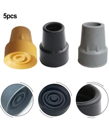 Oniissy Cane Tip 19 mm 5 Pack Non-Slip Rubber Replacement Cane Tip for 19 mm Diameter Standard Walking Stick Folding Cane Crutch Accessory(19mm yellow) - Buy Online on GoSupps.com