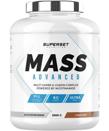 Superset Nutrition | Advanced Mass Gain Program - Mass Advanced 2.5kg Choco Nut - Creatine Hardcore 1.5kg Orange | Gain muscle mass and volume in just 4 weeks - Buy Online on GoSupps.com