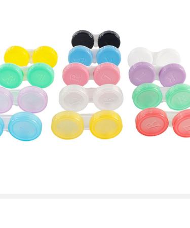 Hrlace 10-Piece Contact Lens Container Set - Exercise-Proof Portable Colorful Storage Box for Soft & Hard Lenses - Perfect for Home & Travel (Pink) - Buy Online on GoSupps.com