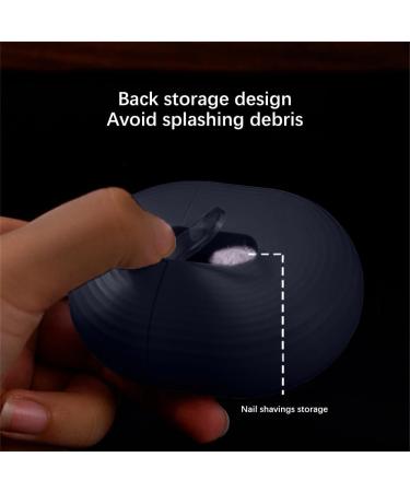 Automatic Nail Clipper White/Black Portable Electric Fingernail Clippers with Light Safe Electric Nail Cutter and File 2 in 1 Design for Adults Kids Seniors#White#Blue - Buy Online on GoSupps.com