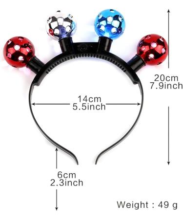 TQUXNGA Disco &Tinsels Shape Headband for Women Fashion LED Hair Hoop Christmas Party Hairband Woman Hair Accessories - Buy Online on GoSupps.com