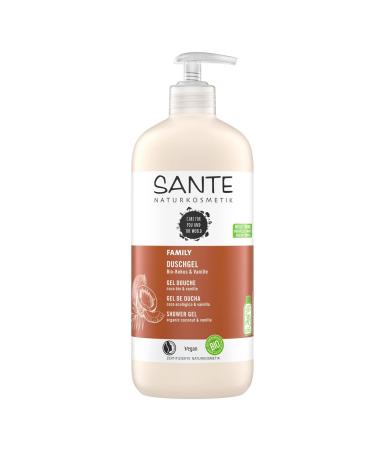 Sante natural cosmetic shower gel with an exotic fragrance shower care for smooth skin in family size with organic coconut and organic aloe vera family shower gel 1 x 950 ml cocos 950 ml (1 Pack)