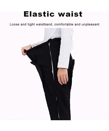 Bedridden Patient Clothing Patient Care Pants Winter Plus Velvet Incontinence Trousers Patient Pajamas Nursing Aid For Long Time Bedridden Wheelchair Fracture(Black XXX-Large) XXX-Large Black - Buy Online on GoSupps.com