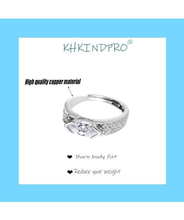 Magnetic Therapy Ring for Women | Lymphatic & Weight Loss Slimming Ring with Moissanite Diamond | Magnetology Health Jewelry - Buy Online on GoSupps.com