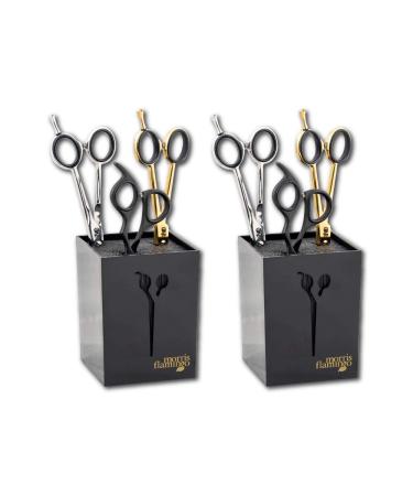 2 Units Holder for Barber and Stylists Flexible Nylon Bristles Secure Multiple Shears & Tools