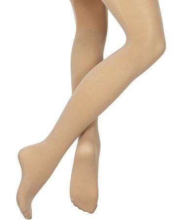 Girls Bloch Dance Contour Soft Footed Tights - Medium Tan - Buy Online on GoSupps.com