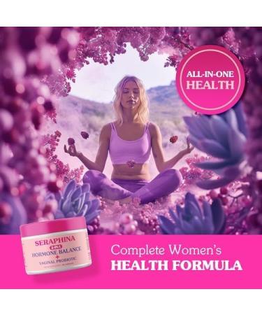 Seraphina Vaginal Probiotics 2-in-1 for Women | Hormone Balance PMS & Urinary Tract Health | 10 Billion CFU | 90 Capsules - Complete Feminine Care - Buy Online on GoSupps.com