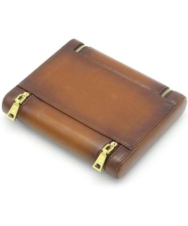 Travel Cigar Case Leather Humidor Smoking Accessories Tube Travel Humidor Case Built in Humidifier Gift Box - Buy Online on GoSupps.com