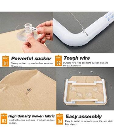 Sunny Seat Cat Window Perch Hammock | Space Saving Cat Bed | Size 55x35cm - Buy Online on GoSupps.com
