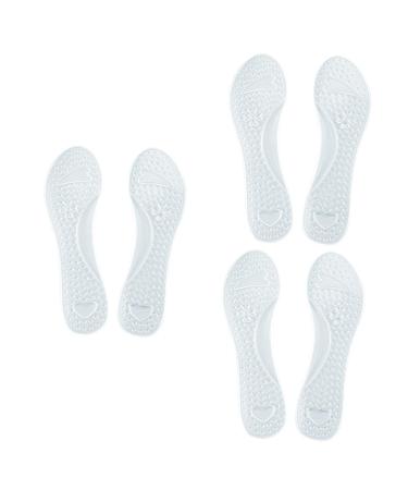 NOLITOY 3 Pairs Silicone Cropped Insole Orthotics Foot Care Tool Foot Massager Cushion Gel Insoles Foot Arch Support Cushion Lady Shoe Pad Non-Slip Foot Arch Support Foot Therapy Insoles