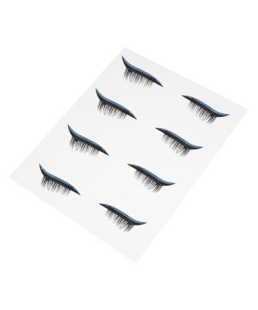 FOMIYES 4 pairs Makeup with Eye Eyeliner Shiny Liners Tool Reusable Face Glitter Long Blue Self-adhesive 4x1.5cm Blue