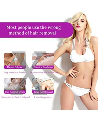 Laser Rechargeable Epilator for Women | Pain-Free Hair Removal with Sensor-Light Technology | Smooth Touch Razor | White - Buy Online on GoSupps.com