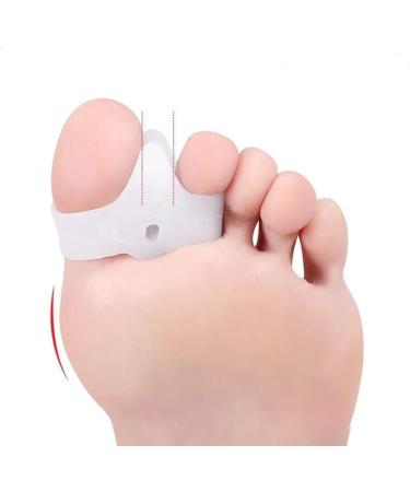 Yileegoo Silicone Toe Separator for Hammer Toe Relief | Metatarsalgia & Claw Toe Solution | Osteotomy Band (White) - Comfortable Fit - Buy Online on GoSupps.com