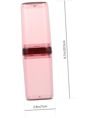 Portable Travel Washing Cup & Toothpaste Storage Case - Perfect Travel Accessory for Body Care - 20.5x7x7cm Red - Buy Online on GoSupps.com