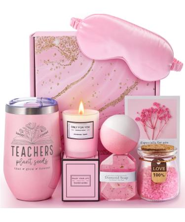 Teacher Gifts for Women Teacher Appreciation Gifts Unique Valentines Mothers Day Christmas Gifts for Teacher Spa Gift Basket Set for Teacher Thank You Teacher Gifts