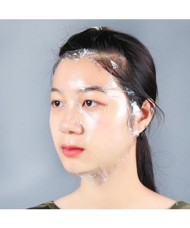 200 Sheets Clear Plastic Face Mask Facial Sheet Masks Transparent Skincare Face Masks Spa Face Moisture Masks for Women Men - Buy Online on GoSupps.com