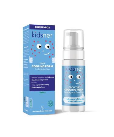 Kidsner Coco - The Cooling Foam for Chickenpox Easy to Apply Foam Natural Ingredients Direct Cooling and Soothing Effect Child Friendly - 100ml