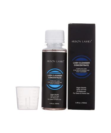 Vegan Lash Bath Foam Cleanser for Eyelash Extensions - 100ml Oil-Free Unscented DIY Professional Shampoo (1 Pack) - Buy Online on GoSupps.com