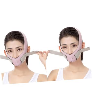 DOITOOL Facial Slimming Thin Peel off Belt Slimming Belt Double Chin Strap V-line Belt Strap Shaping Cheek Slimming Hydrating Thin Artifact Pink - Buy Online on GoSupps.com