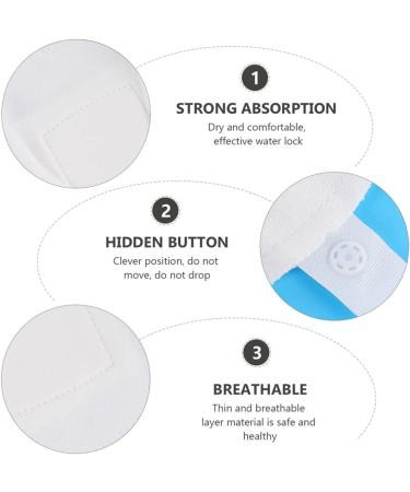 Operitacx 3Pcs Reusable Sanitary Pads Set | Washable Mama Cloth | Cotton Panty Liners | Incontinence Pads | 27x7x1cm - Buy Online on GoSupps.com