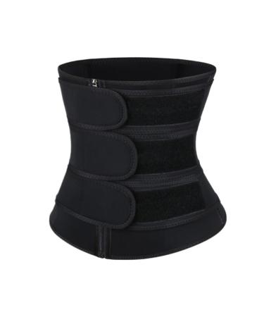 HKDYWTNB Back Brace Lumbar Support Corset Tummy Control Cincher Belt Body Shaper Waist Trainer Workout Sweat Band Waist Belt Large Black