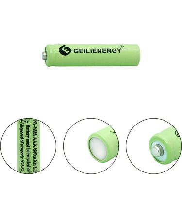 AAA Rechargeable Solar Light Batteries 600mAh 1.2V - 8Pcs NIMH for Garden Lights & Remotes - Buy Online on GoSupps.com
