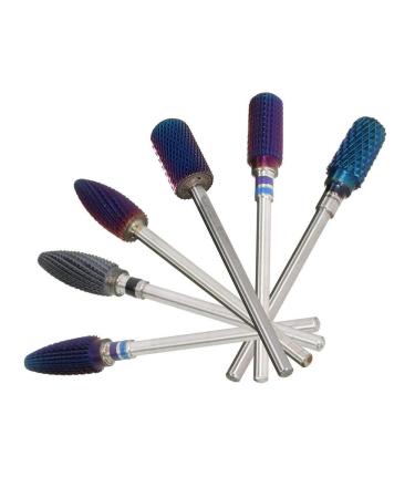 Blue Nano Coated Carbide Sharp Nail Drill Bits Cuticle Cleaning Tool - Buy Online on GoSupps.com