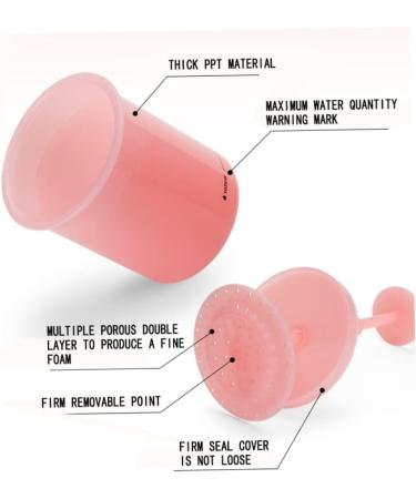 Face Cleanser Foamer Makeup Wash Bubble Maker Travel Household Rich Foam Maker Cup Pink rich foam maker - Buy Online on GoSupps.com