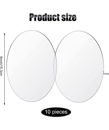 10 Pieces 6 Inch Clear Acrylic Circle Sheets - Round Discs for DIY Crafts & Furniture Protection - Buy Online on GoSupps.com