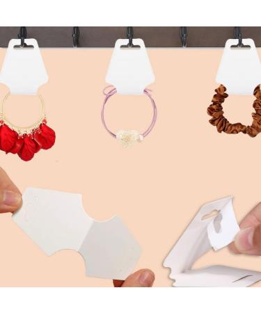 100PCS White Self-Adhesive Jewelry Packaging Cards for Small Business - Keychain, Bracelet, Necklace, Choker, Scrunchies, Hair Accessories Display - Free Shipping - Buy Online on GoSupps.com