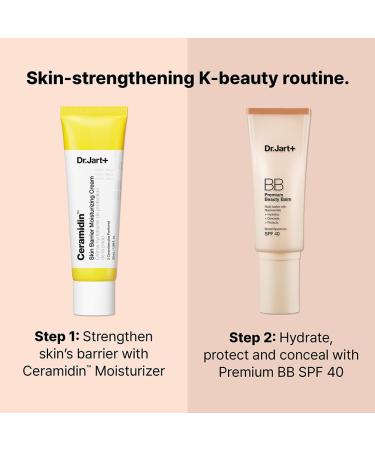 Dr.Jart+ Premium BB Korean Tinted Moisturizer with SPF 40 and Niacinamide | bb cream |Skin Tint | Korean Makeup 1.35 Fl Oz 02 - Fair - Light - Buy Online on GoSupps.com