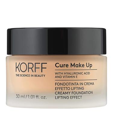 Korff Cream Foundation Lift Effect Medium High Coprise with Hyaluronic Acid and Vitamin E Melting Texture and Cremesa Finish Satinato 03 Format 30 ml